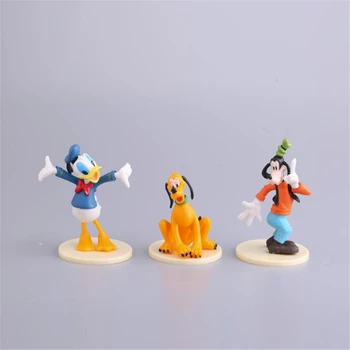 6PCS de Desene animate Disney, Mickey, Minnie Mouse, Donald Duck, Daisy PVC figurina Tort de Decorare Petrecere de Aniversare pentru Copii Cadouri Papusa Jucării