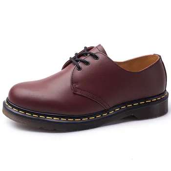 Barbati Casual Pantofi din Piele Dantela-up de Înaltă Unic Unisex Cuplu Negru Scurt Pantofi în aer liber Masculin Stil Britanic Plus Dimensiune Pantofi