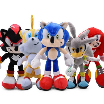 30cm Sonic Papusa de Plus Jucarii de Vânzare Fierbinte Sonic Shadow Amy Rose din Bumbac Moale de Pluș Joc Papusa Jucării Pentru Copii Chris Cadou Pentru Copii