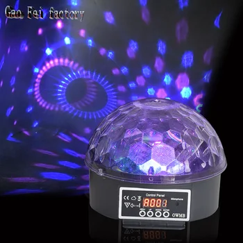 LED Lumini de Partid Cristal Magic RGB Rotative Efect Disco Ball Lampa Sunet Activat Pentru ringul de Dans, DJ Club de Noapte