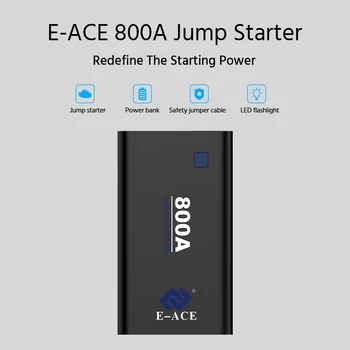 Dropshipping E-ACE M01 Mașină electrică de Urgență 800A Auto 12V Jump Starter Power Bank Baterie de Rapel Baterie Dispozitiv de Pornire