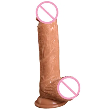 Realiste Mare Dildo cu ventuza Vibrator punctul G Stimulare Clitoris cu Vibrator Penis de sex Feminin Masturbator Jucărie Sexuală pentru Femei Q161