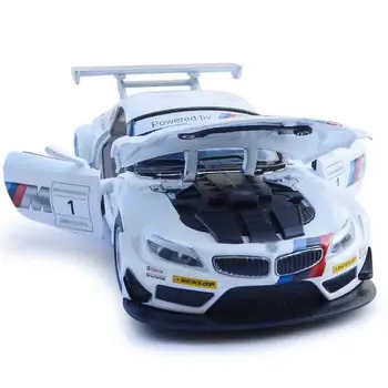 1:32 Aliaj Model Mașini de Jucărie Z4 GT3 Trage Înapoi Lumina de Sunet pentru Copii Jucarii Auto pentru ziua de nastere colectie de cadouri