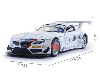 1:32 Aliaj Model Mașini de Jucărie Z4 GT3 Trage Înapoi Lumina de Sunet pentru Copii Jucarii Auto pentru ziua de nastere colectie de cadouri