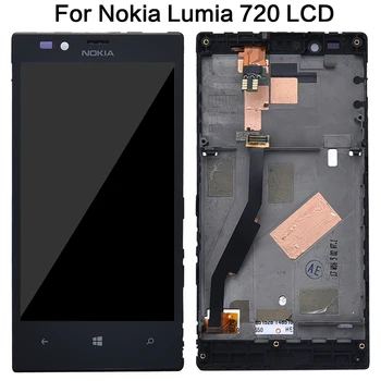 Original Pentru Nokia Lumia 720 LCD Touch Ecran Pentru Nokia Lumia 720 Display Digitizer Asamblare Piese de schimb N720