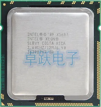 Intel Xeon X5687 procesor (3.6 GHz/12MB/4 nuclee/Soclu 1366/6.4 GT/s QPI)Original Server CPU transport gratuit
