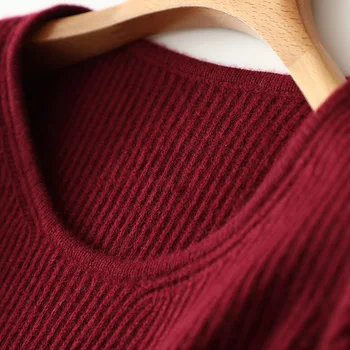 2020 iarna noi stiluri de lână cașmir rochii largi femei echipajul gât pulover gros rochie pulover tricotate supradimensionate jumper de sex feminin