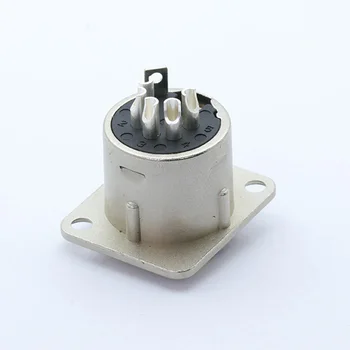 10pcsPearl Argint Placare cu Metal 5 PINI XLR FemaleChassis Conector Push-tip XLR cu Montare pe Panou Conector de Sârmă Difuzor Audio soclu