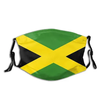 Drapelul Jamaica Reutilizabile la Modă Gura Masca de Fata Vânt Rece Dovada cu Filtre de Poliester Capacul de Protecție Respiratorie pentru Bărbați