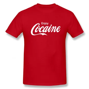 Bucurați-vă de Cocaină Moda T-Shirt de Ziua de nastere Amuzant de Bumbac Mâneci Scurte T Shirt de Cauzalitate O-gât Topuri Tricouri Hip Hop Supradimensionate