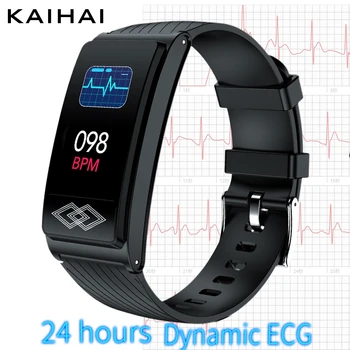 24 de ore dinamic ECG HRV SpO2 de oxigen din Sange monitor de ritm Cardiac smartband Fitness Tracker inteligent brățară ceas de trupa somn bratara