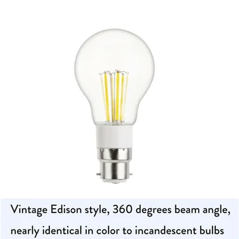 3W 4W 6W Retro Edison Lampa E27 B22 Epocă Lumânare Bec 12V DC LED Filament Bec Candelabru Lămpile cu Incandescență