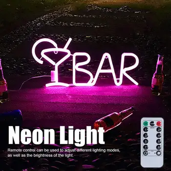 Neon BAR Semn BAR Litere în Formă de Lumină de Neon Bar Semne de LED-uri Lumina de Neon Semne Magazin de Lumină pentru Bara de Partid Decor Acasă