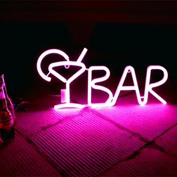 Neon BAR Semn BAR Litere în Formă de Lumină de Neon Bar Semne de LED-uri Lumina de Neon Semne Magazin de Lumină pentru Bara de Partid Decor Acasă