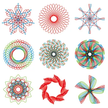 Desen Piesa Jucarie Model Spirograph Spirală Desene de Colorat cu Pix Set de Jucării pentru Copii,de Învățare de Învățământ de Artă Pictură Kit