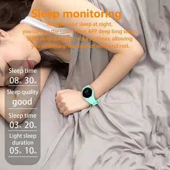 Femei Fata Impermeabil Wireless Ceas Inteligent Telefon Mate Pentru iPhone Pentru Android IOS Rata de Inima tracker ceas