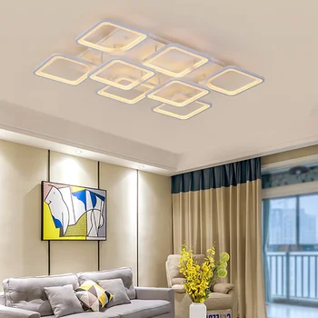 LED-uri moderne Candelabru, Candelabre Tavan Lumini de Control de la Distanță Estompat Lustru Pentru Camera de zi Dormitor dispozitivul de Fixare de Iluminat Interior