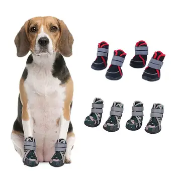Câine de companie Pantofi Anti-alunecare animale de Companie Cizme Laba Protector Cald Reflectorizante Câini Pantofi Pentru Toate Anotimpurile Mare de Câini Husky, Labrador