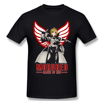Mordred - Sabie De Roșu negru T Shirt soarta mare Pentru homme T-Shirt, Tricouri Pur Maneca Scurta