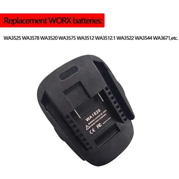 WA1820 pentru Worx Baterie Adaptor 18/20V Baterie Li-Ion de a Converti la 18V NI electrice fără Fir Instrument WG150 WG152 WG153 WG250