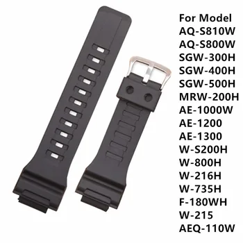 Accesorii ceas Trupa Strap18mm Pentru Cas AQ-S810W AE-1000W / 1200 / 1300 SGW W-216H Impermeabil Wacthband Înlocui