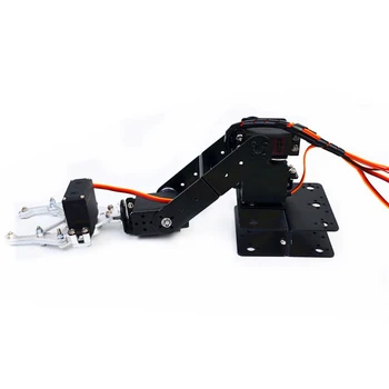 Arduino 4 Șase Brațul Robotului Manipulator cu 4buc 180 de Grade MG996r Servo Metalice cu Gheare de Prindere DIY Programare STEM Piese de Jucărie
