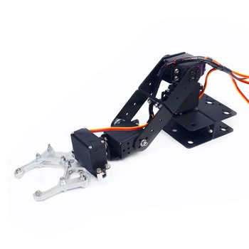 Arduino 4 Șase Brațul Robotului Manipulator cu 4buc 180 de Grade MG996r Servo Metalice cu Gheare de Prindere DIY Programare STEM Piese de Jucărie