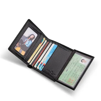 WILLIAMPOLO Titularul Cardului de Oameni Ultra-Subțire Portofel Banca Titularului Cardului Titularului Cardului Mini-Card Holder din Piele Document Simplu Toc