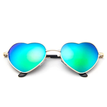 2020 ochelari de soare noi piersic inima ochelari de soare ochelari de soare moda de sex feminin culoare gradient de dragoste ochelari de metal fierbinte ochelari de soare