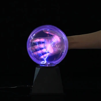 6/8Inch cu Plasmă Magic Ball Sfera Fulger Glob de Cristal Atinge Nebuloasă Lumina Petrecere de Craciun Decor