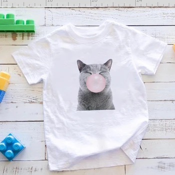 Hipster Fierbinte de Vânzare Tricou Băieți Copii Haine Personalitate Creatoare tricou Tigru Mic Suflare Bule Grafic T Shirt Футболки