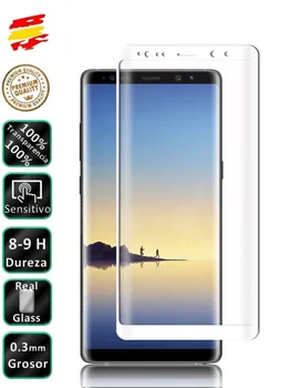 Samsung Galaxy Note 8 complet alb 3D temperat pahar ecran Protector