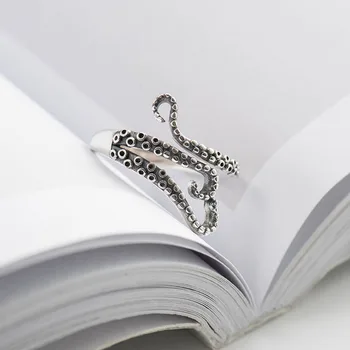 SHANICE Argint 925 Deschidere Inel în Formă de Caracatiță Deschide Inele Pentru Femei Design Creativ Lady Moda Bijuterii Punk Petrecere