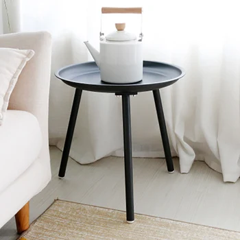 Creative mici, rotunde, colorate tabelul contracte masă joasă canapea camera de zi partea Nordică din fier forjat, masă de cafea cu ridicata 45*50 cm