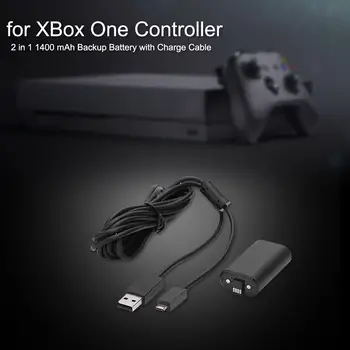 1400mAh Baterie și Cablu USB pentru XBOX ONE Wireless Controller Gamepad Kit de Încărcare Supraincarcare Protectie la Supratensiune