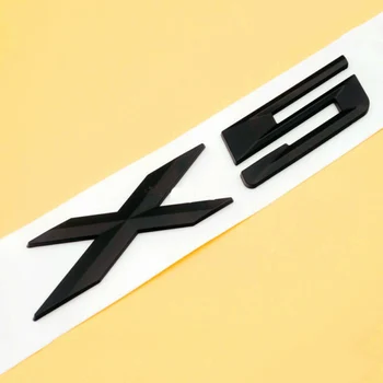Masina Scrisoare Emblema Portbagaj Spate Insigna Autocolant Decal Plastic ABS Pentru BMW X5 F15 F85 E70 E53 X1 Styling Auto Accesorii