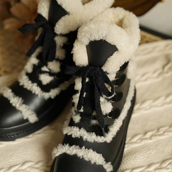2020 moda de iarnă caldă și catifea low-toc cizme scurte de blană unul confortabil în aer liber, casual, cizme glezna botas de mujer