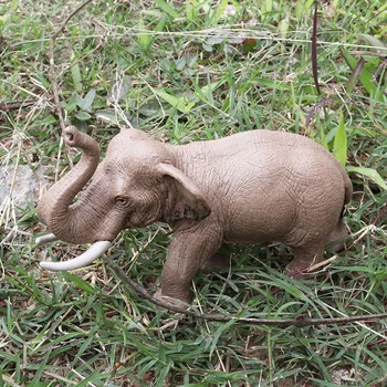 Simulare De Elefant Asiatic Animal Figura Jucarii De Colectie Animal Sălbatic Figurine Copii Din Plastic De Ciment Jucarii
