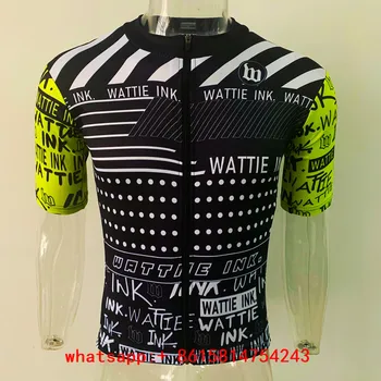 Wattie cerneală 2020 Mtb de Vara cu maneci Scurte costum Bicicleta tricotat Jersey Seturi Maillot Ropa Ciclismo biciclete Haine de Ciclism Biciclete kit