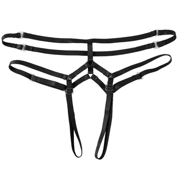 Femei Femei Sexy T-Spate Exotice Lenjerie Intima Cablajului Robie Deschide Fundul Crotchless G-String Tanga Lenjerie De Chiloți