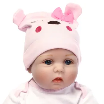 Drăguț Silicon Moale Renăscut de Dormit Baby Doll Realiste Nou-născut Papusa Handmade Realist BeBe Păpuși Reborn 55cm 57cm Cadouri