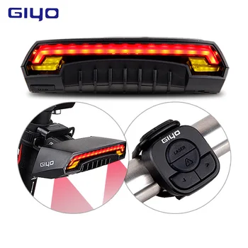 GIYO Biciclete Semnale Rândul său, Lumina din Spate Biciclete Coada Înapoi Laser Lampă de MTB USB Reîncărcabilă LED Bicicleta Lanterna pentru Bicicleta Accesorii