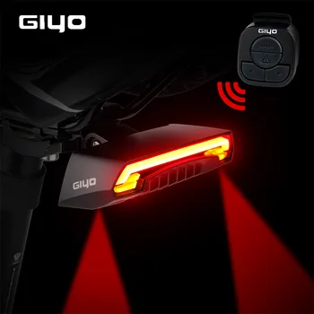 GIYO Biciclete Semnale Rândul său, Lumina din Spate Biciclete Coada Înapoi Laser Lampă de MTB USB Reîncărcabilă LED Bicicleta Lanterna pentru Bicicleta Accesorii
