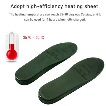 USB de Încărcare Branț de Încălzire Cald PU Forfecare Codul Stil Încălzit Branț de Iarnă Caldă, Căldură Tălpi interioare NOI Prize