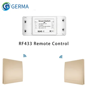 Wireless 433Mhz Inteligent Comutator RF Control de la Distanță Receptor Buton Controler de Panou de Perete Emițător,2 cai/3 cai Multi-Control