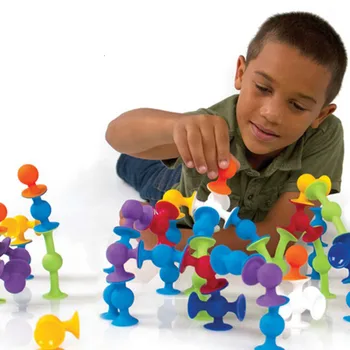 Noi Blocuri Moi copii DIY Pop squigz fraier Amuzant Silicon Model de bloc de Construcție Jucarii Creative Pentru Copii Băiat