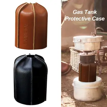 450/230g Rezervor de Gaz de Protecție Caz Rezervor de Gaz de Protecție Caz de Carburant Cilindru din Piele Sac de Depozitare Durabil în aer liber Camping de Stocare a Gazelor
