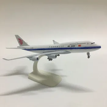 JASON TUTU 20cm Model de Avion, Avion, Model Air China Boeing 747-400 de Aeronave Model de turnat sub presiune, Metal 1:400 scară Avioane