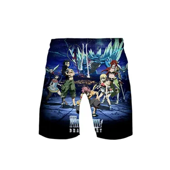 3D Fairy Tail Mens Costume de baie Înot pantaloni Scurți, Trunchiuri de Plaja Bord pantaloni Scurți de Înot Pantaloni Costume de baie Barbati Sport Surffing pantaloni scurți