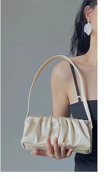 Femeie mică pungă de mătase moda simplu sac moale femei vintage messenger umăr femei geanta baguette jl988